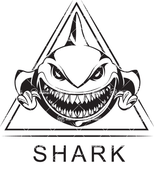 Vector Mascot Collection - Shark Mascot Sport Logo